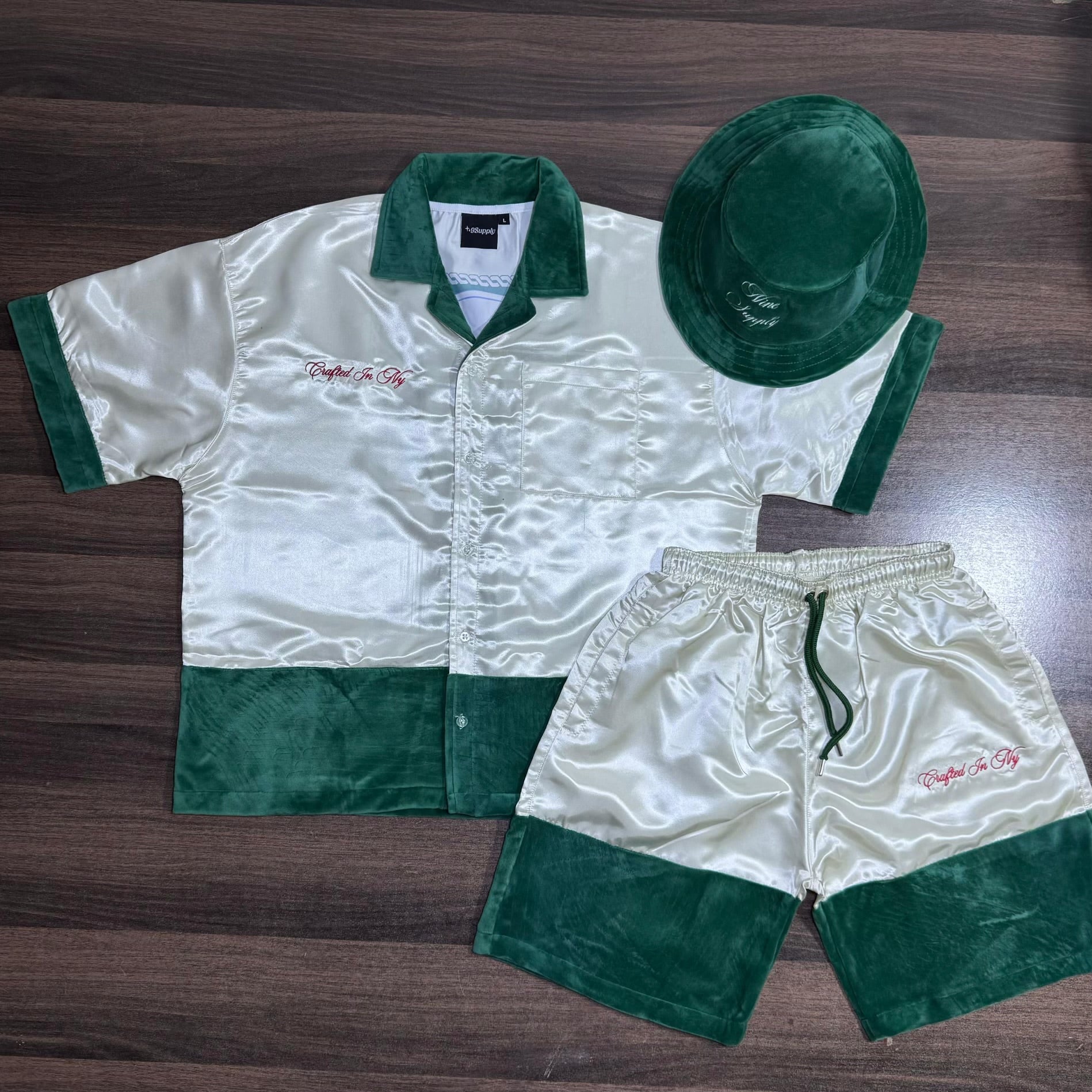 9SC Satin Silk Set Top & Bottom included