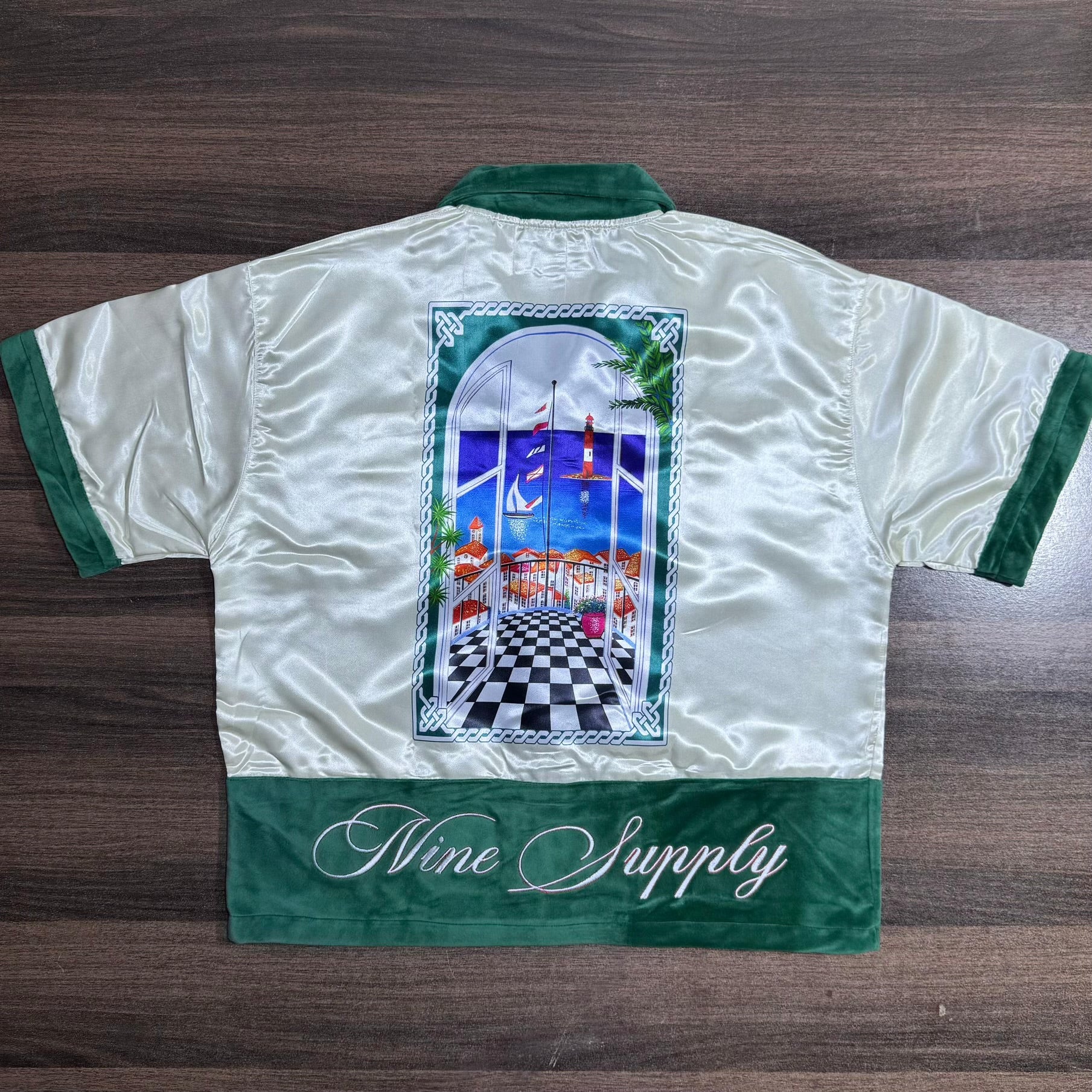 9SC Satin Silk Set Top & Bottom included