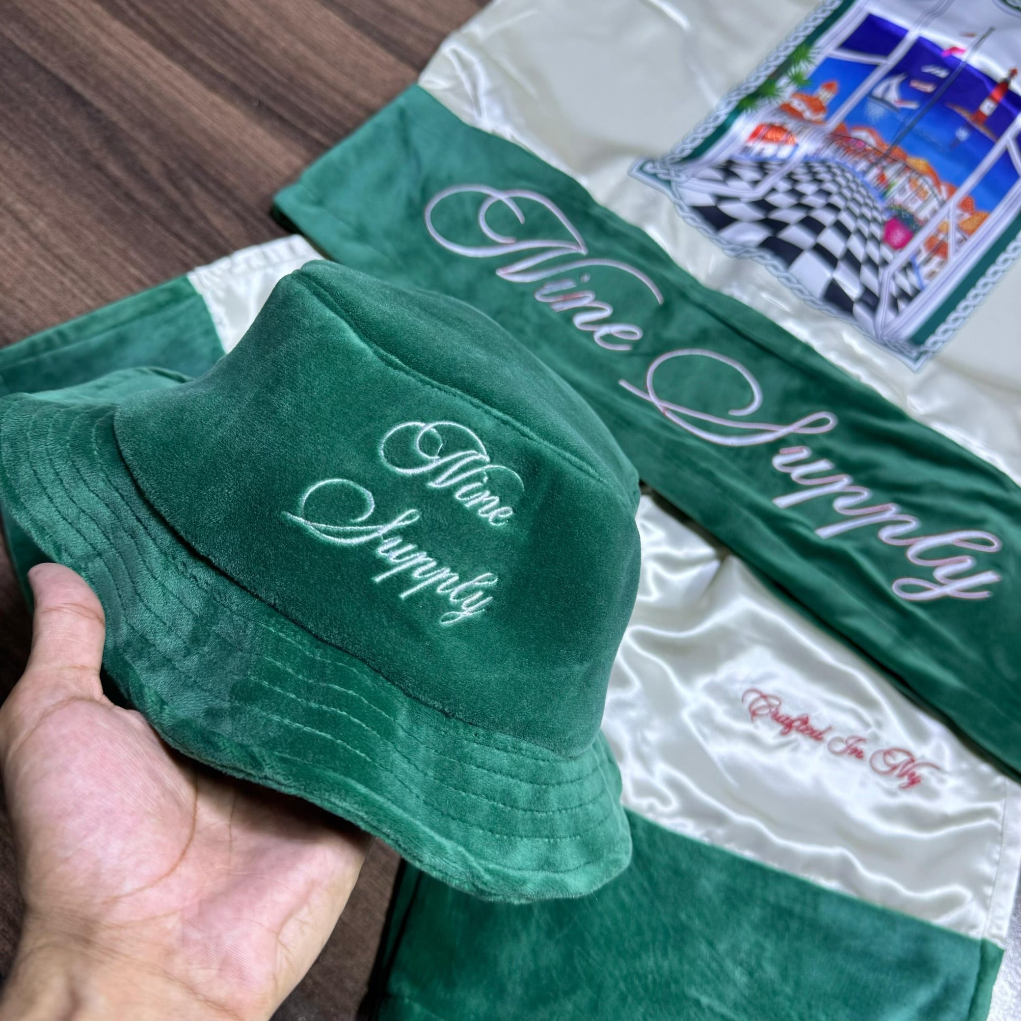 9SC Satin Silk Set Top & Bottom included